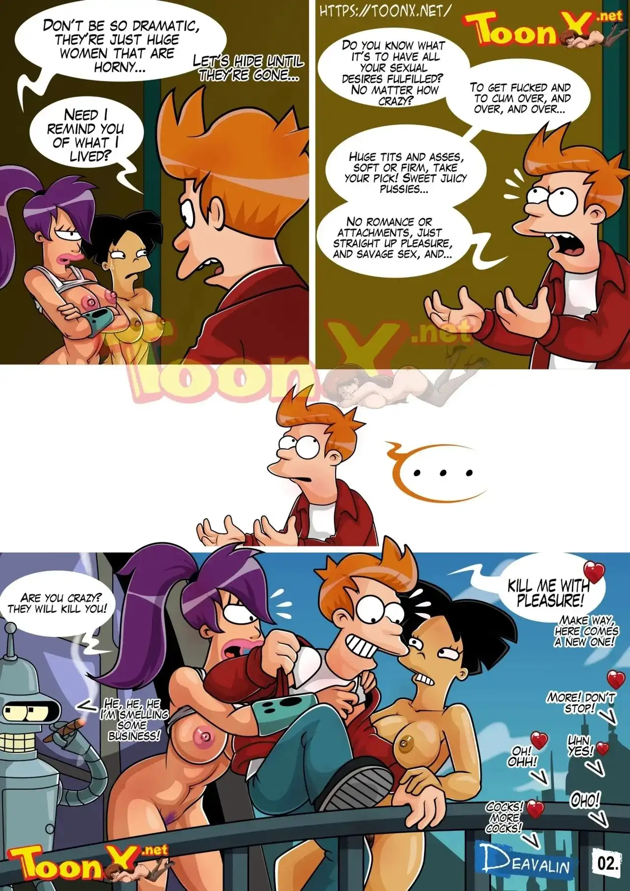 Fuckturama 2 – Deavalin - Porn Comics | LustyComix Fuckturama 2 Deavalin 03