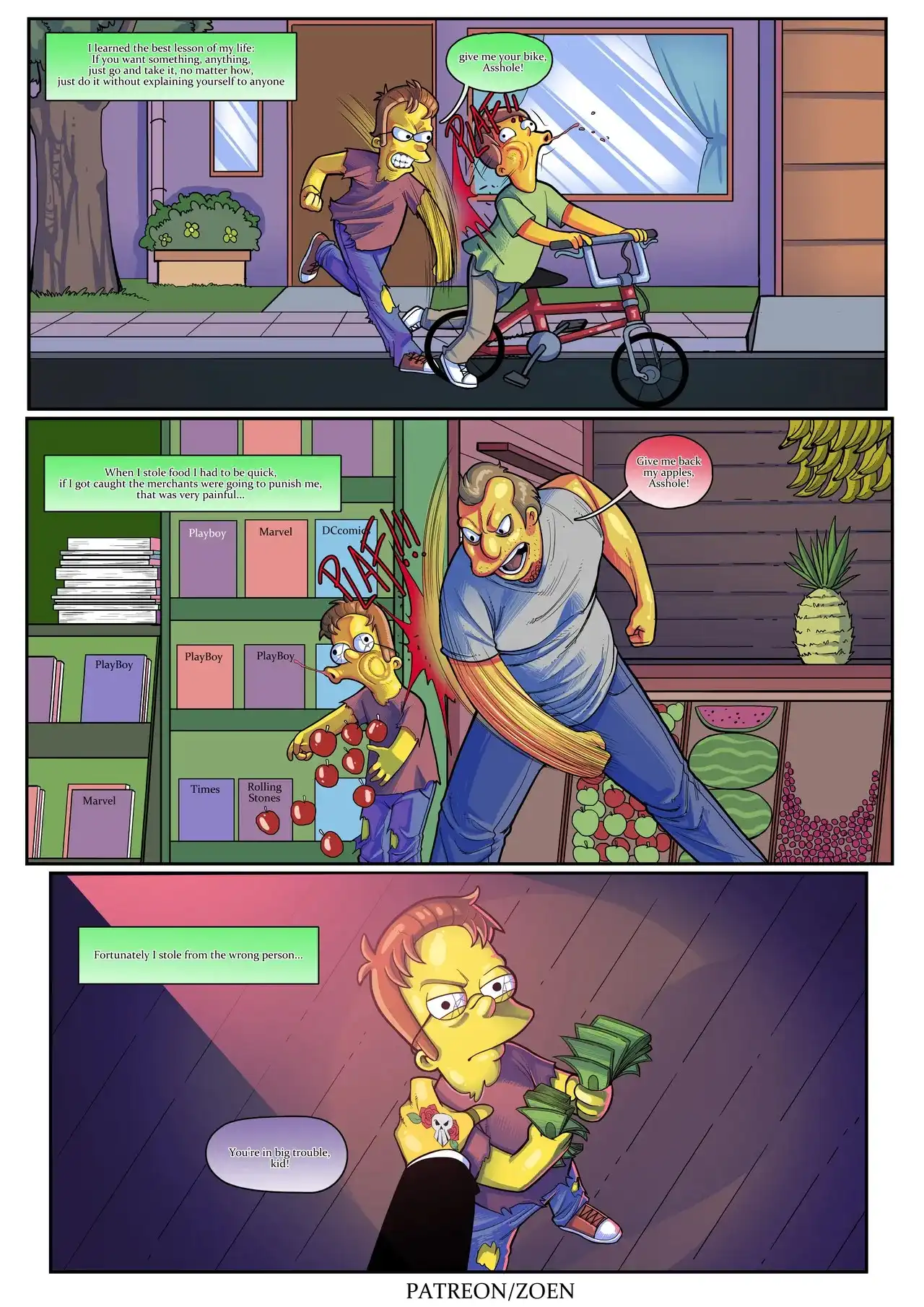 The Simpsons: Bad Boy – Zoen - Simpsons Porn | LustyComix The Simpsons Bad Boy Zoen 04