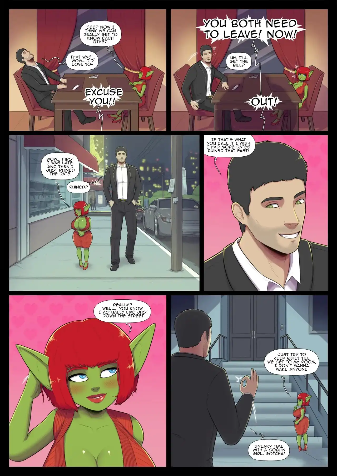 GOBLIN’D: Date – Black Hornet - Porn Comics | LustyComix Goblin'd Date Black Hornet 05