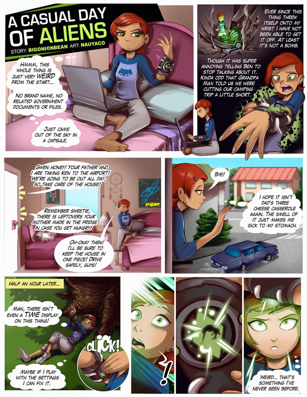 A Casual Day of Aliens – Nauyaco - Porn Comics | LustyComix A Casual Day Of Aliens Nauyaco 01