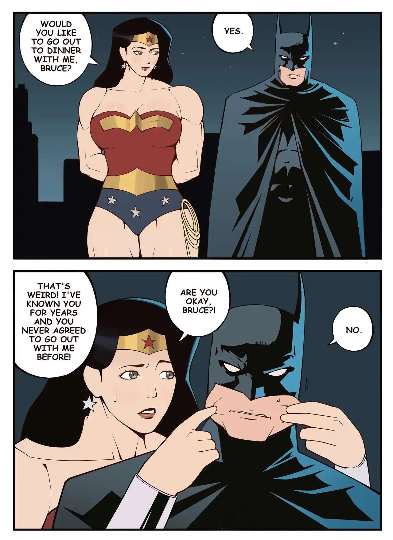 Batman x Wonder Woman – Bonny - Porn Comics | LustyComix Batman X Wonder Woman Bonny 01
