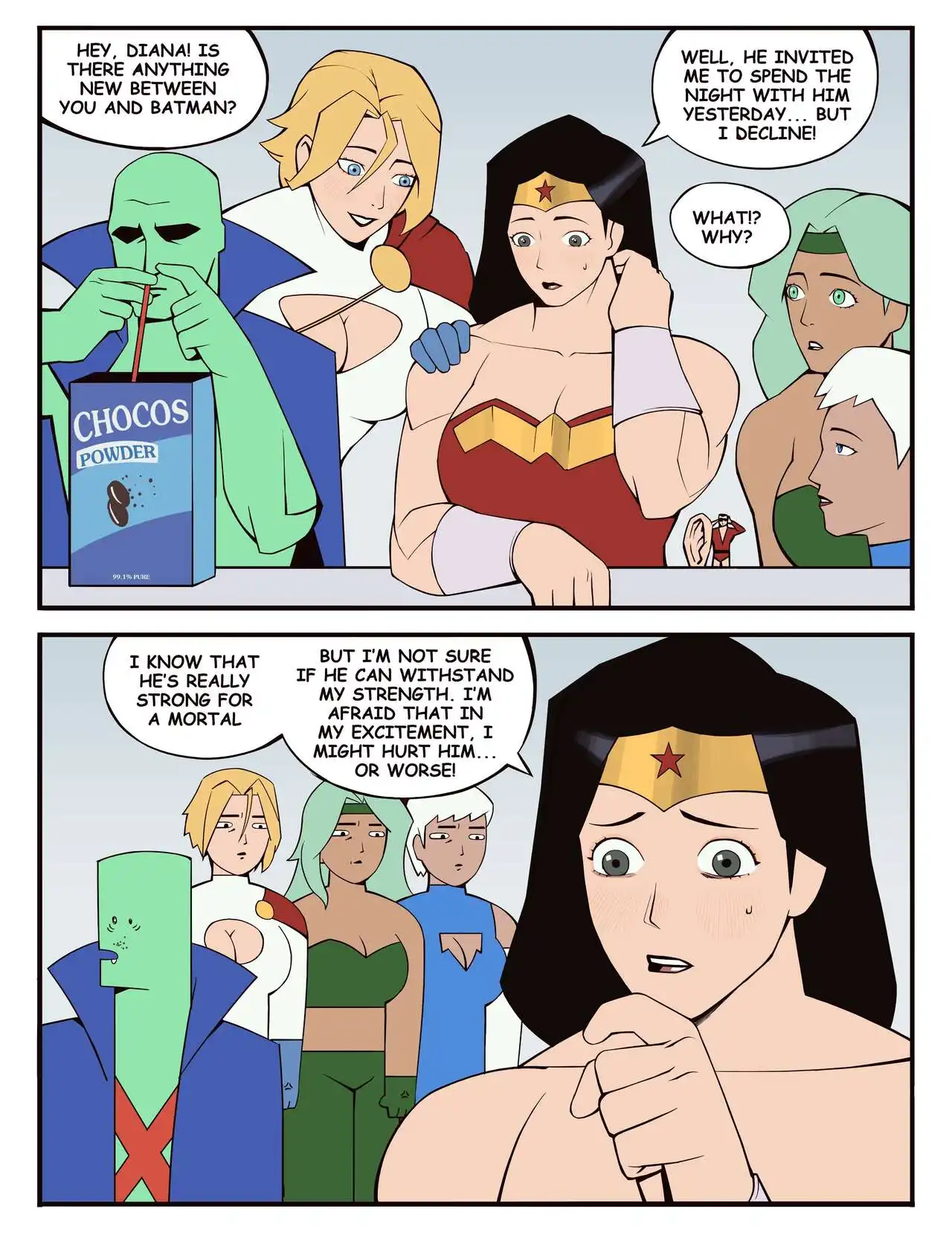 Batman x Wonder Woman – Bonny - Porn Comics | LustyComix Batman X Wonder Woman Bonny 11