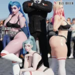 Blacked Roseblue3d 01