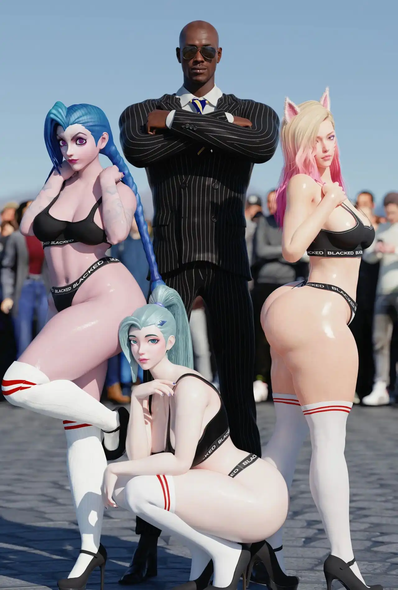 Blacked Roseblue3d 02