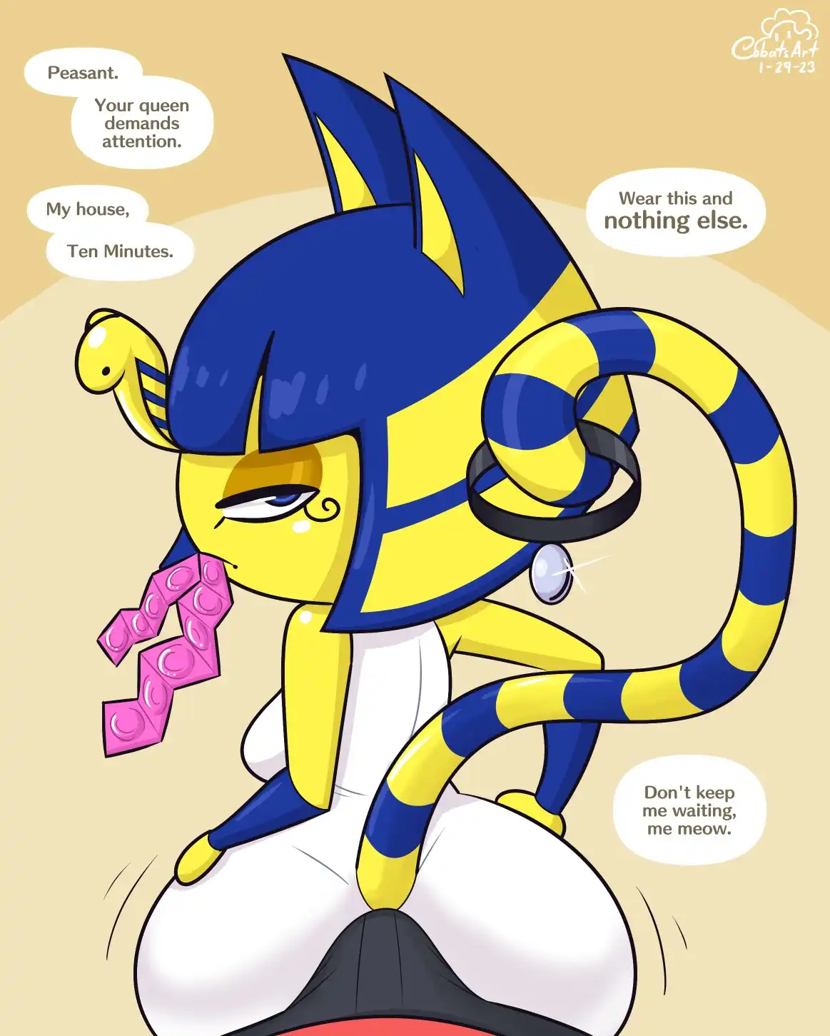 Confessing to Ankha – Cobatsart - Porn Comics | LustyComix Confessing To Ankha Cobatsart 01