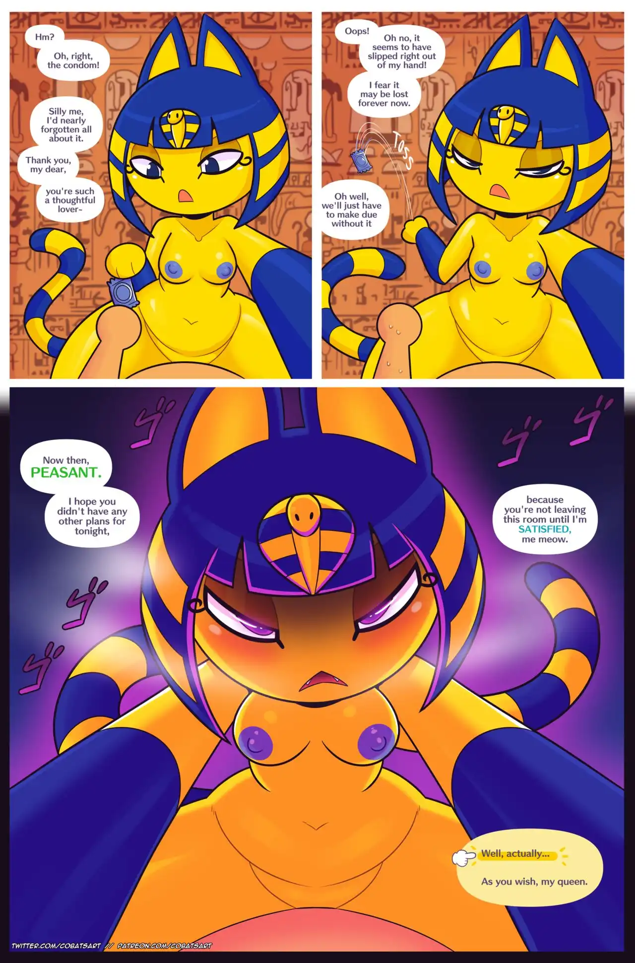 Confessing to Ankha – Cobatsart - Porn Comics | LustyComix Confessing To Ankha Cobatsart 04