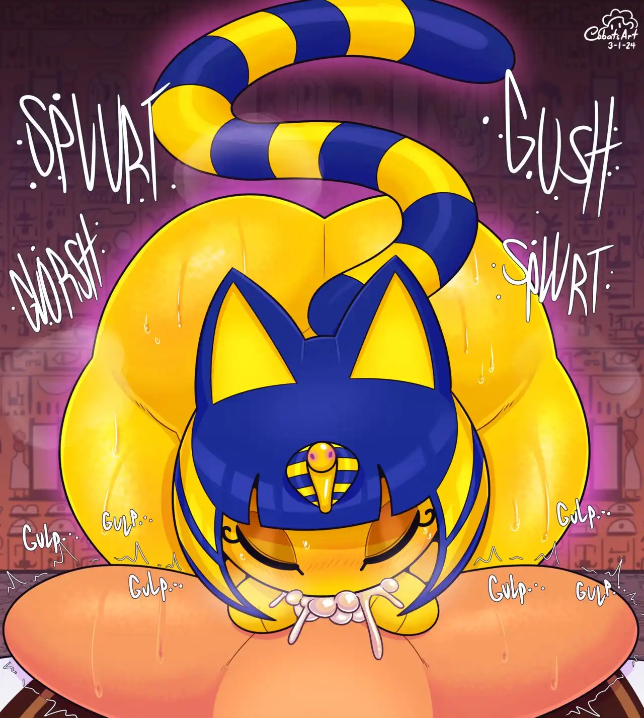 Confessing to Ankha – Cobatsart - Porn Comics | LustyComix Confessing To Ankha Cobatsart 07