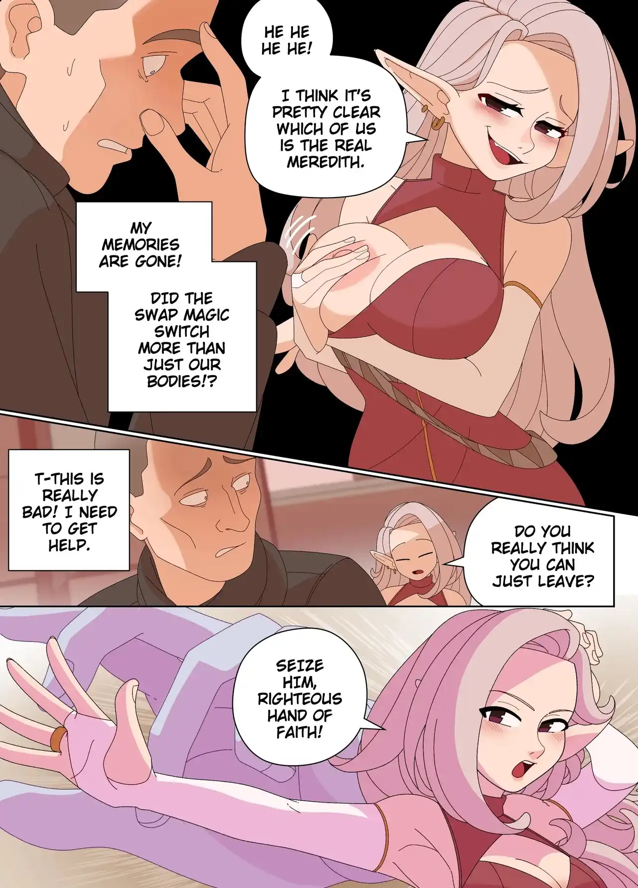 Elf and Criminal Body Swap – ImpUnderneath - Porn Comics | LustyComix Elf And Criminal Body Swap Impunderneath 16