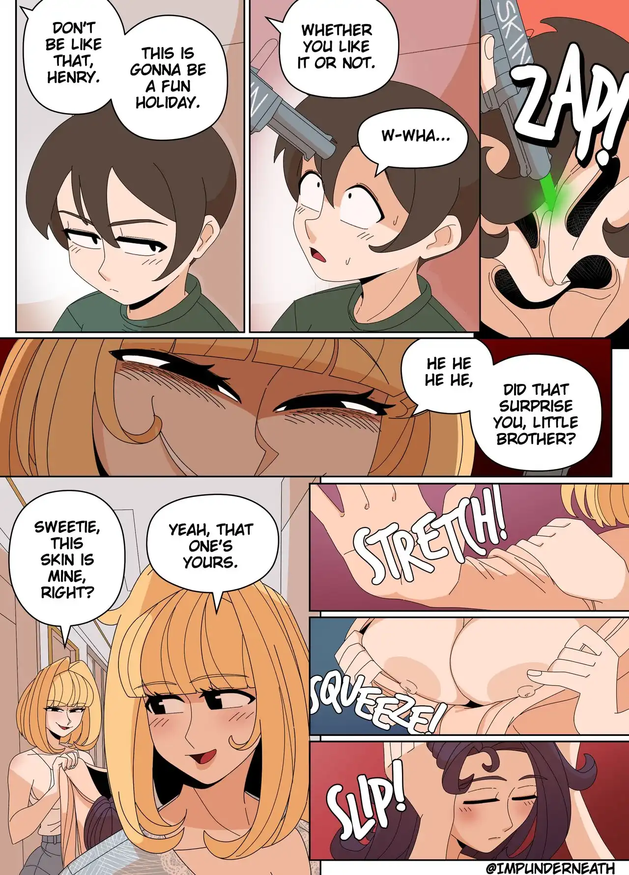 Ellie Skinsuit 7 – Imp Underneath - Porn Comics | LustyComix Ellie Skinsuit 7 Imp Underneath 17