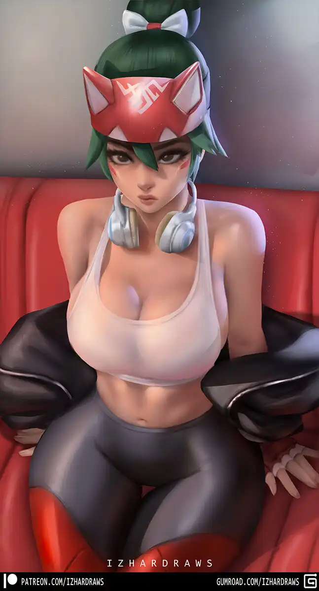 Kiriko Chillin Izhardraws 03