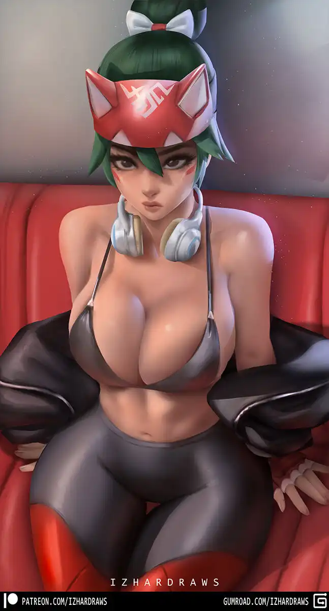 Kiriko Chillin Izhardraws 05