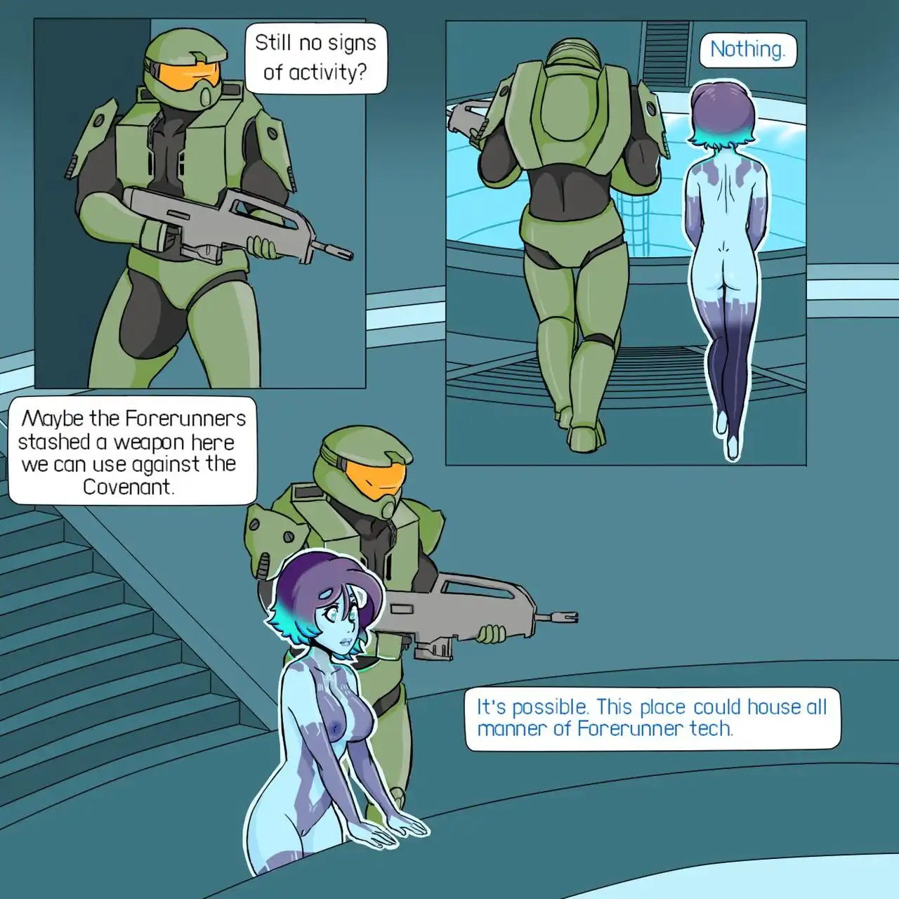 Let’s Activate Halo – b-intend - Porn Comics | LustyComix Lets Activate Halo B Intend 14