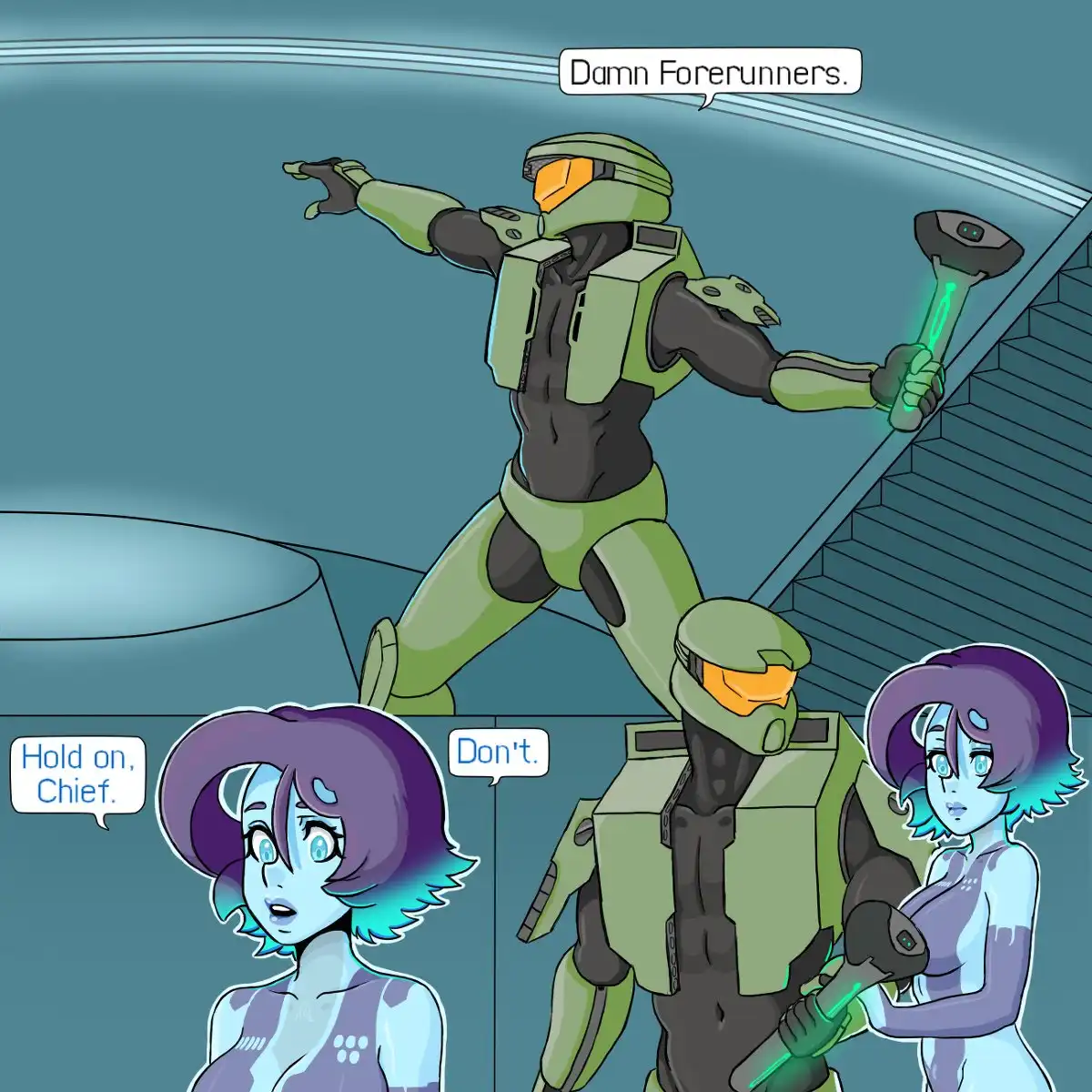 Let’s Activate Halo – b-intend - Porn Comics | LustyComix Lets Activate Halo B Intend 29