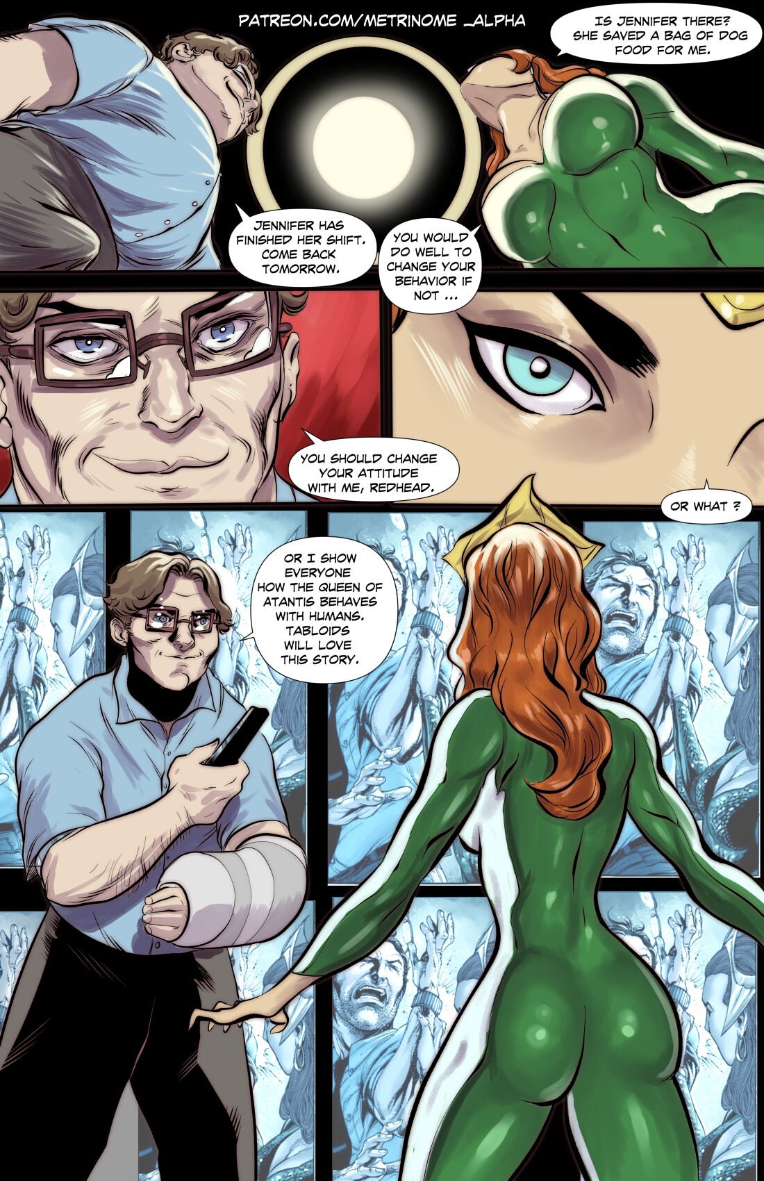 Mera Gets Blackmailed – Metrinome - Porn Comics | LustyComix Mera Gets Blackmailed Metrinome 02
