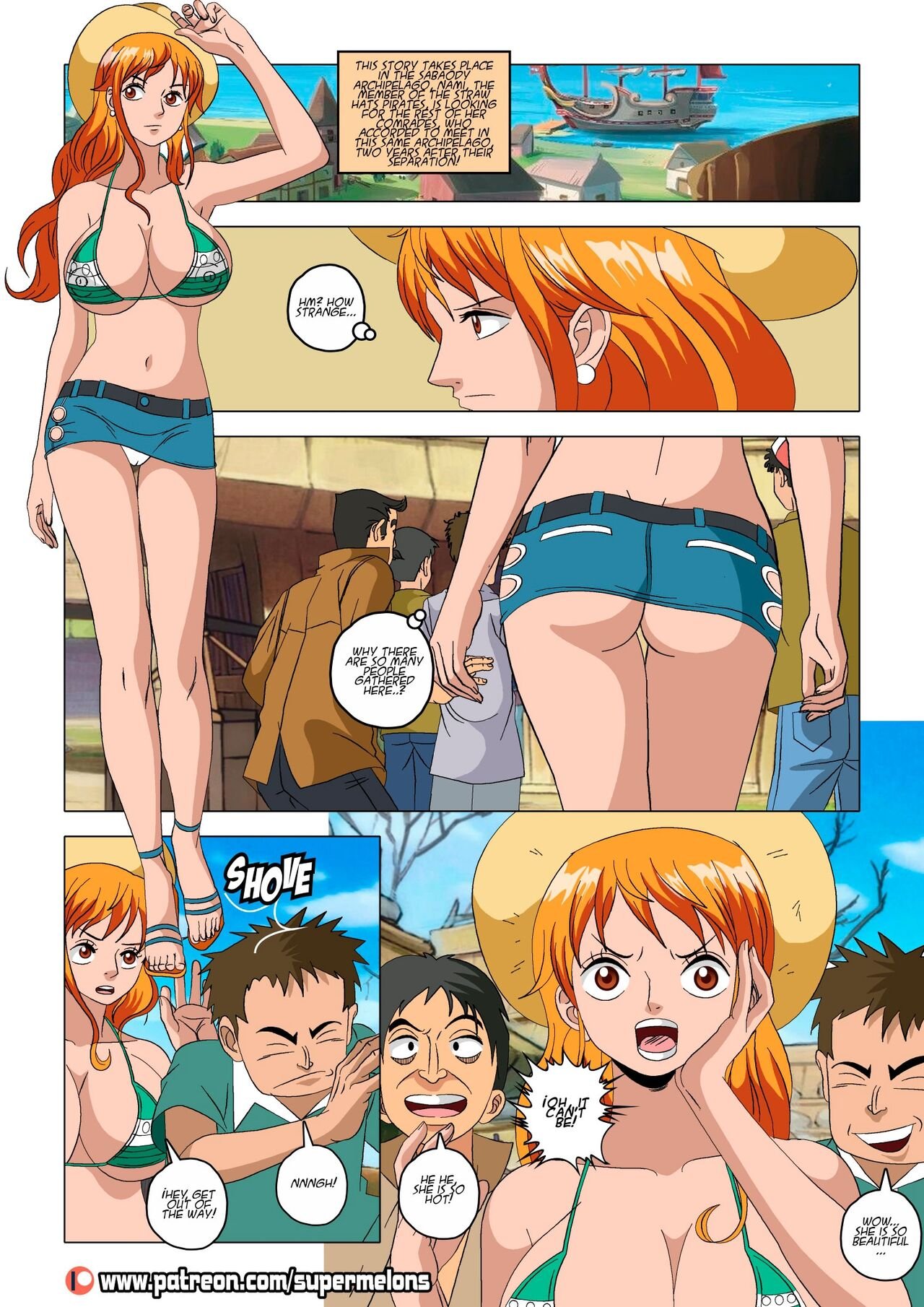 Nami’s Escape – Super Melons - One Piece Hentai | LustyComix Namis Escape Super Melons 02