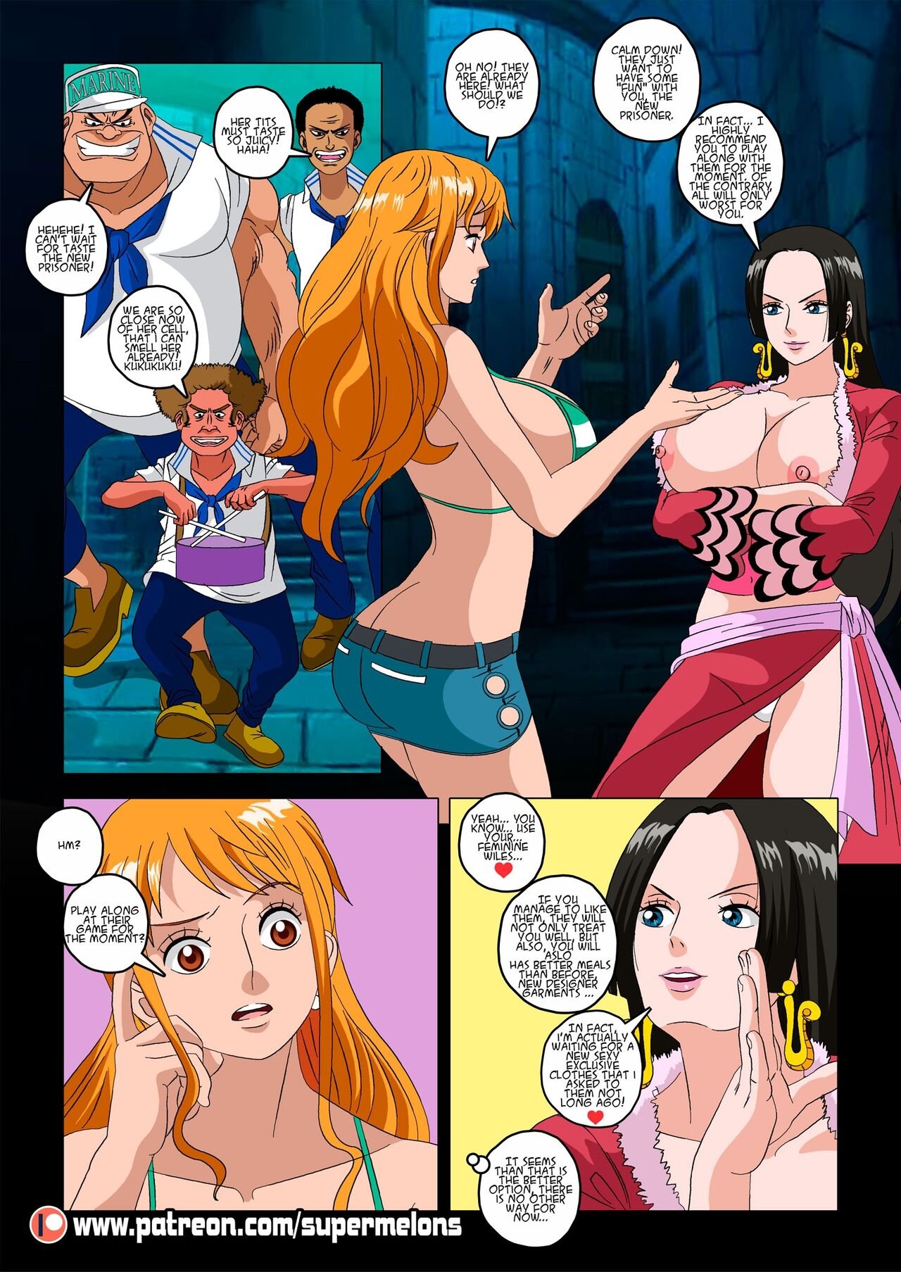 Nami’s Escape – Super Melons - One Piece Hentai | LustyComix Namis Escape Super Melons 14
