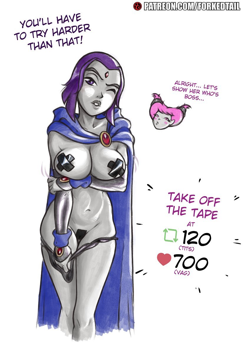 Raven’s stripgame – Forked Tail - Teen Titans Porn | LustyComix Ravens Stripgame Forked Tail 02