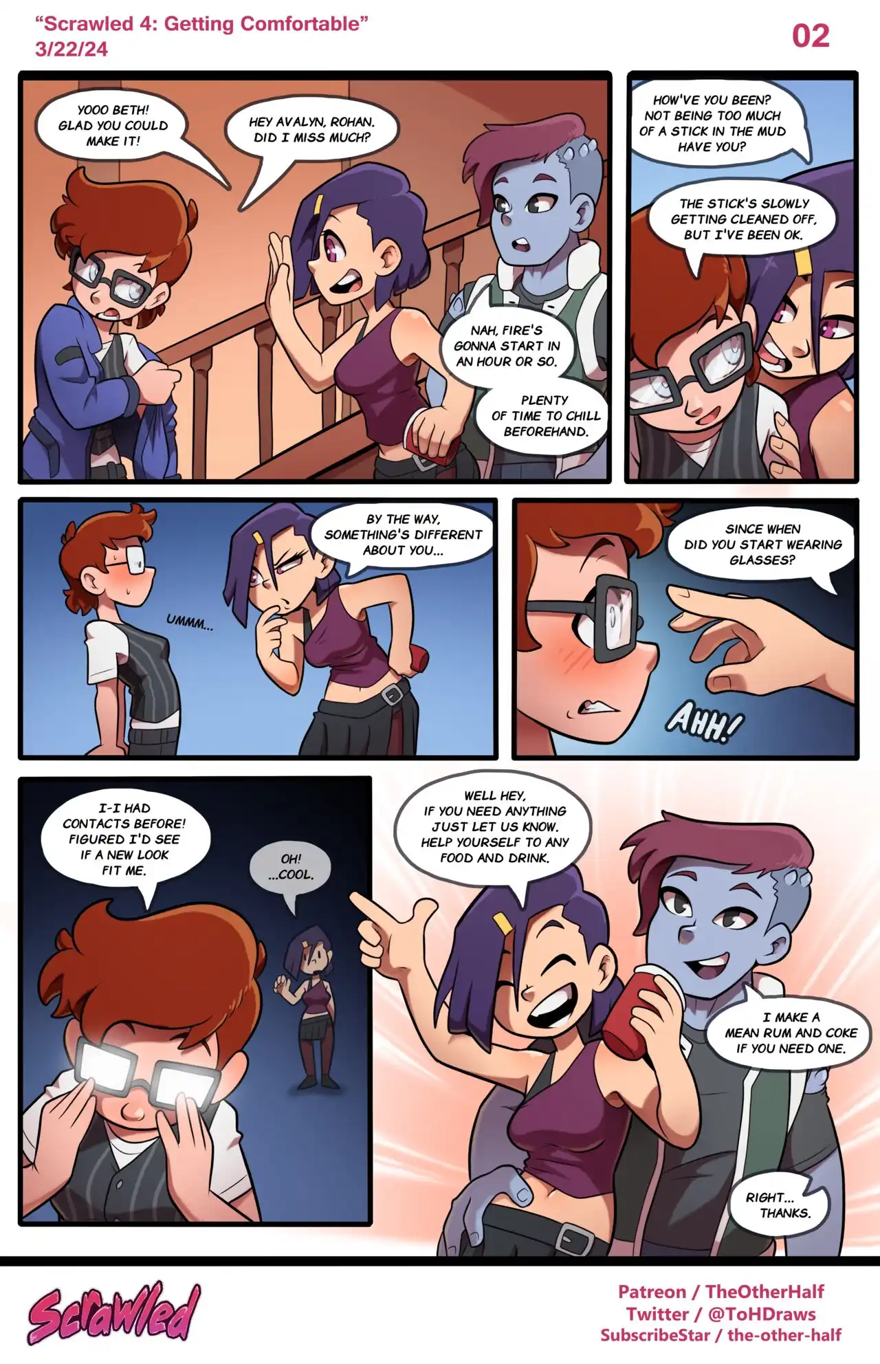 Scrawled: Getting Comfortable – TheOtherHalf - Porn Comics | LustyComix Scrawled Getting Comfortable Theotherhalf 02