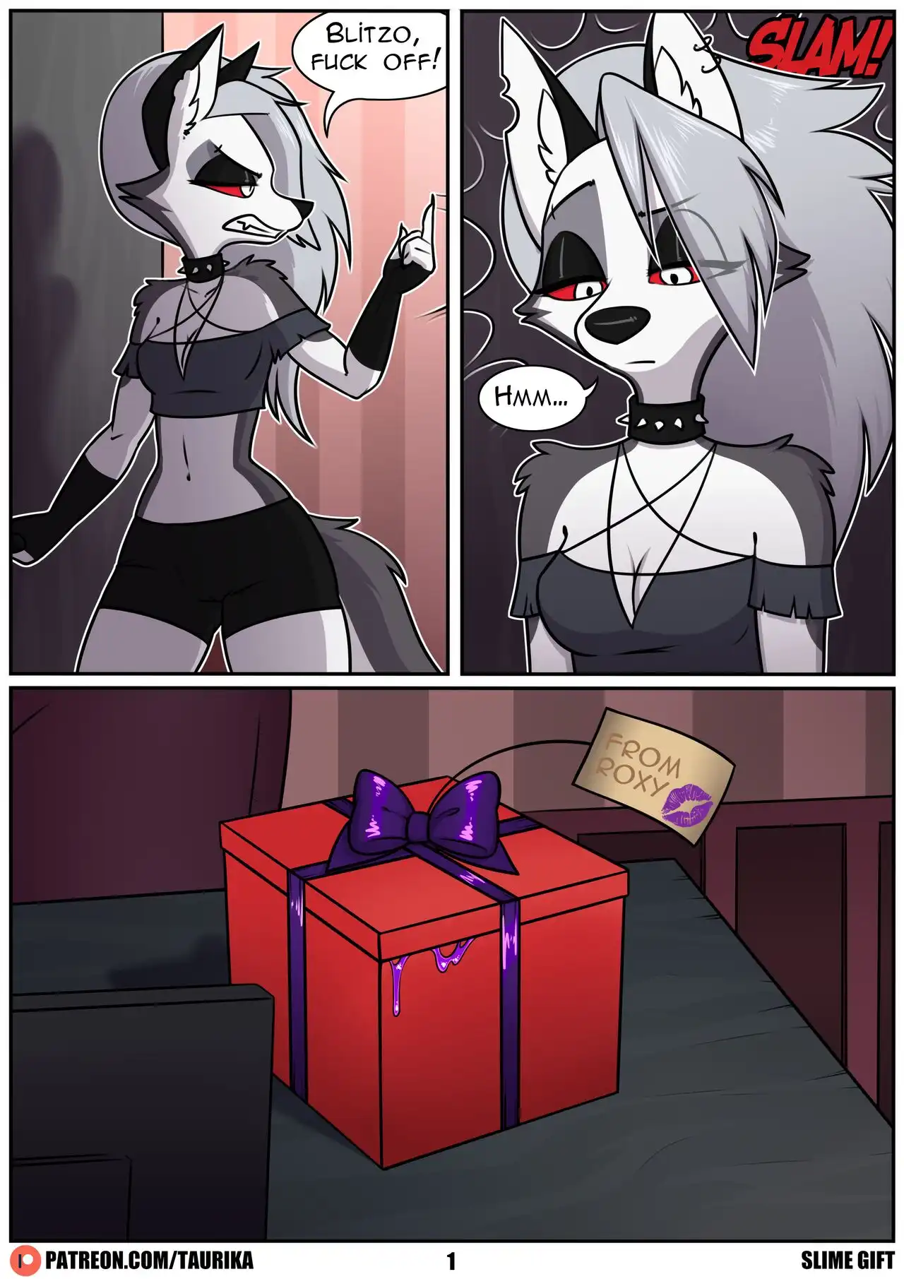 Slime Gift – Taurika - Furry Porn Comics | LustyComix Slime Gift Taurika 01
