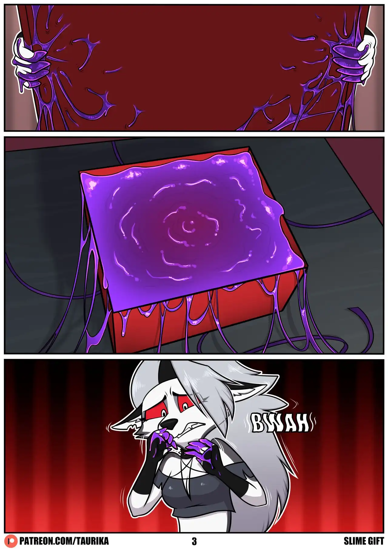 Slime Gift – Taurika - Furry Porn Comics | LustyComix Slime Gift Taurika 03