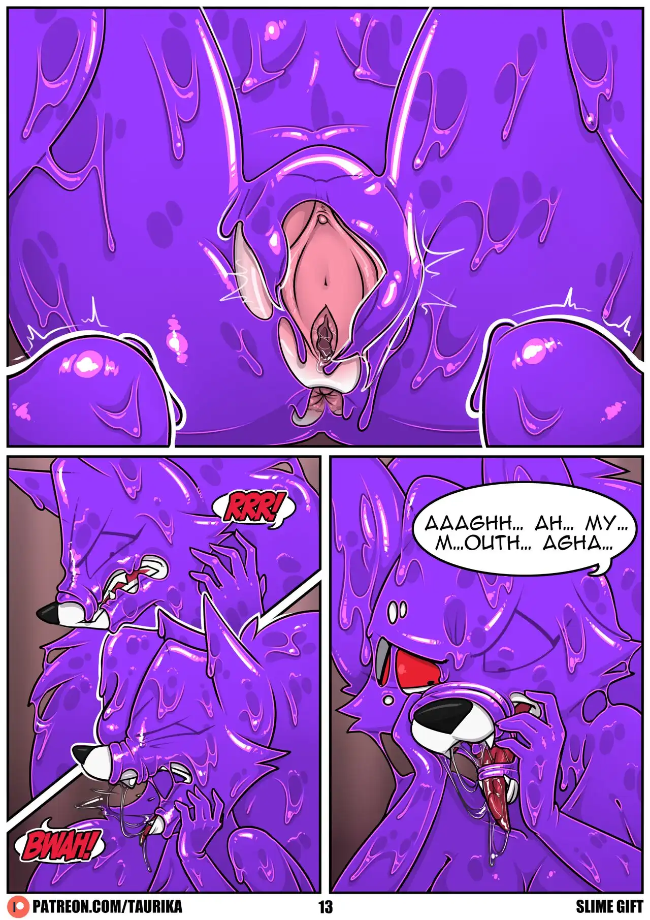 Slime Gift – Taurika - Furry Porn Comics | LustyComix Slime Gift Taurika 13