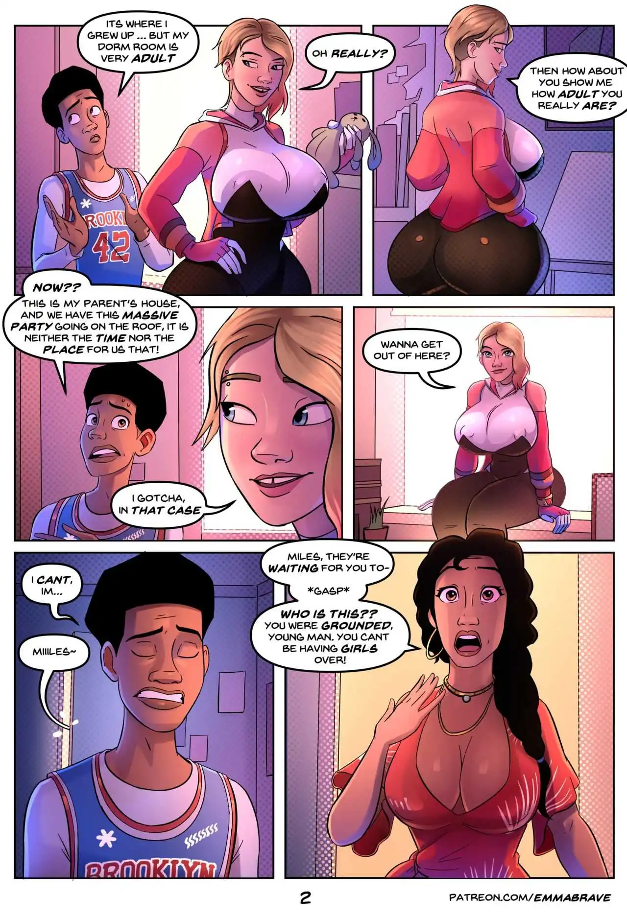 Spiderverse +18 – EmmaBrave - Porn Comics | LustyComix Spiderverse +18 Emmabrave 03