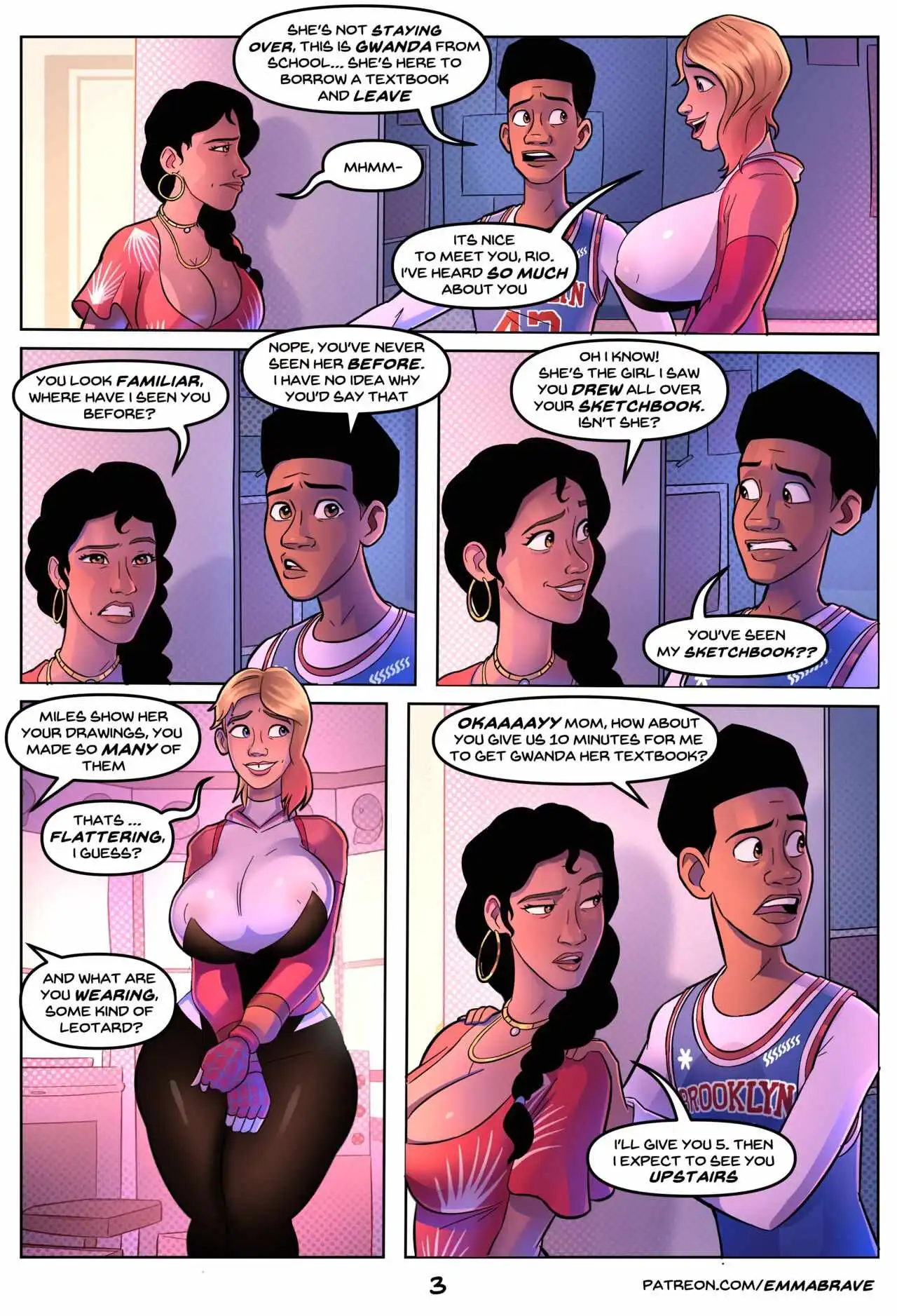Spiderverse +18 – EmmaBrave - Porn Comics | LustyComix Spiderverse +18 Emmabrave 04