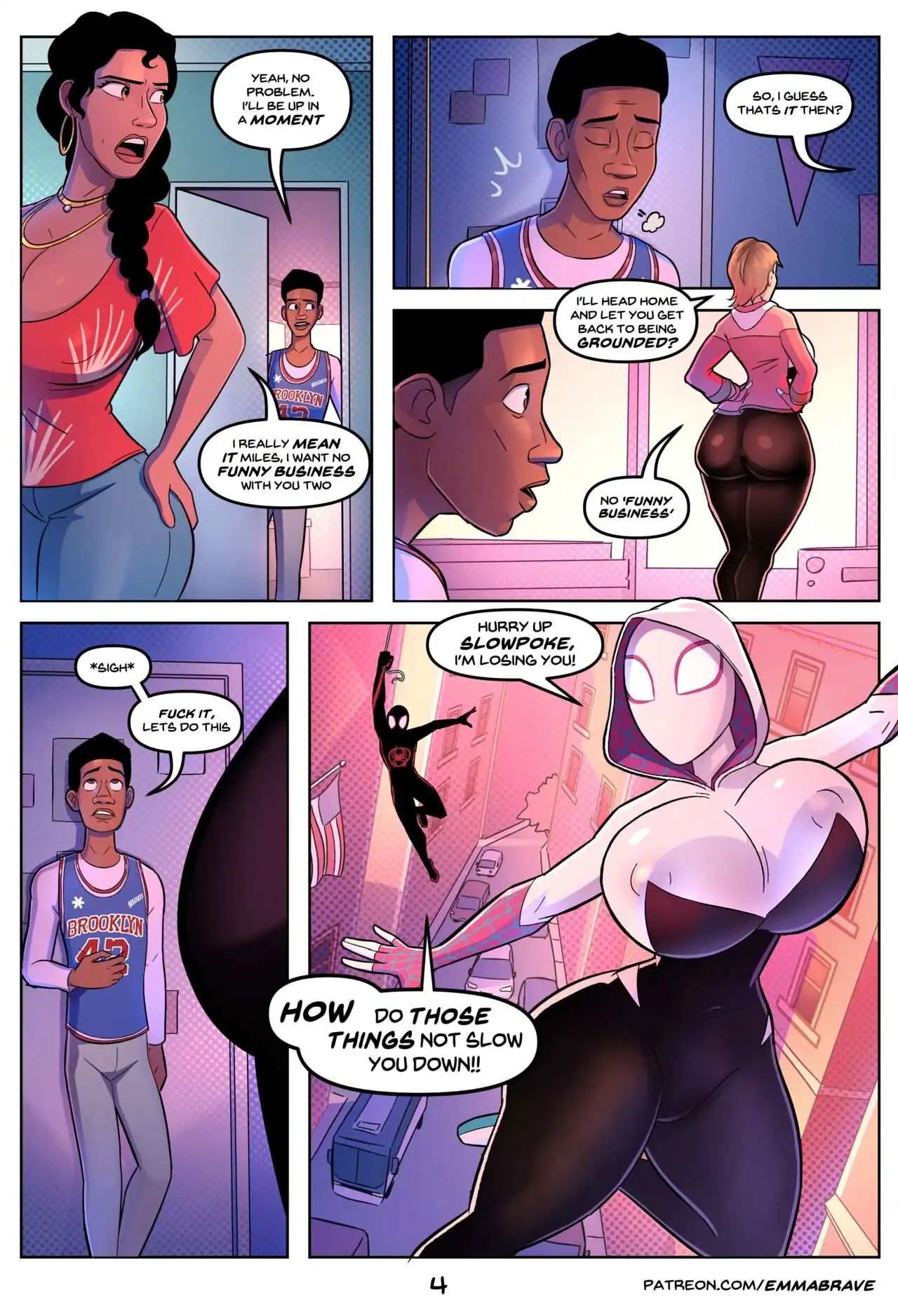 Spiderverse +18 – EmmaBrave - Porn Comics | LustyComix Spiderverse +18 Emmabrave 05