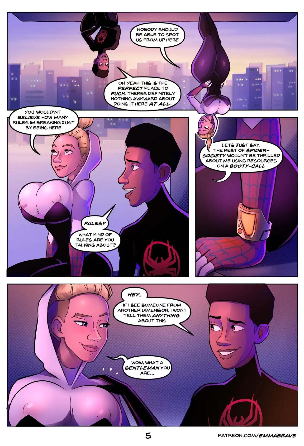 Spiderverse +18 – EmmaBrave - Porn Comics | LustyComix Spiderverse +18 Emmabrave 06