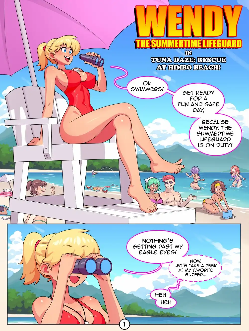 Wendy the Summertime Lifeguard – RoninDude - Porn Comics | LustyComix Wendy The Summertime Lifeguard – Ronindude 01