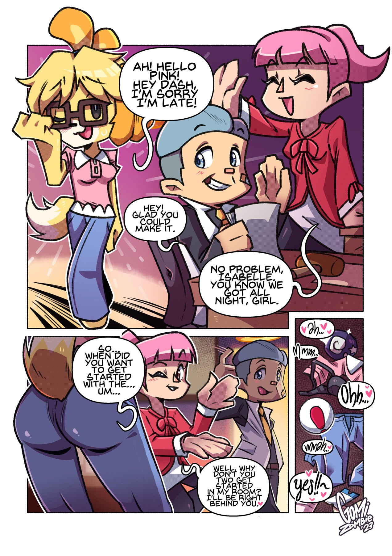 Animal Crossing Comic Skajrzombie 01