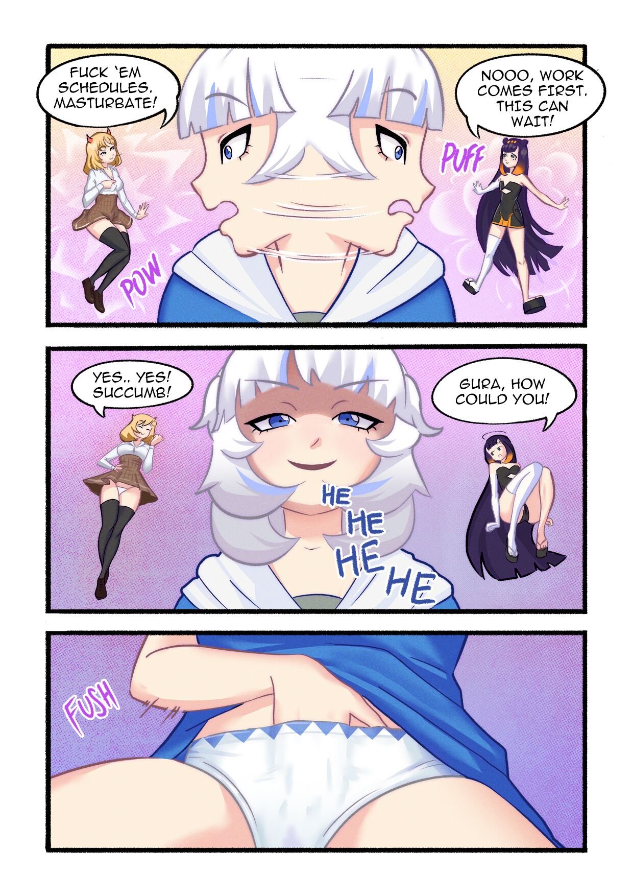 Gawr Gura Stream Routine – Young & Naughty - Porn Comics | LustyComix Gawr Gura Stream Routine Young Naughty 4