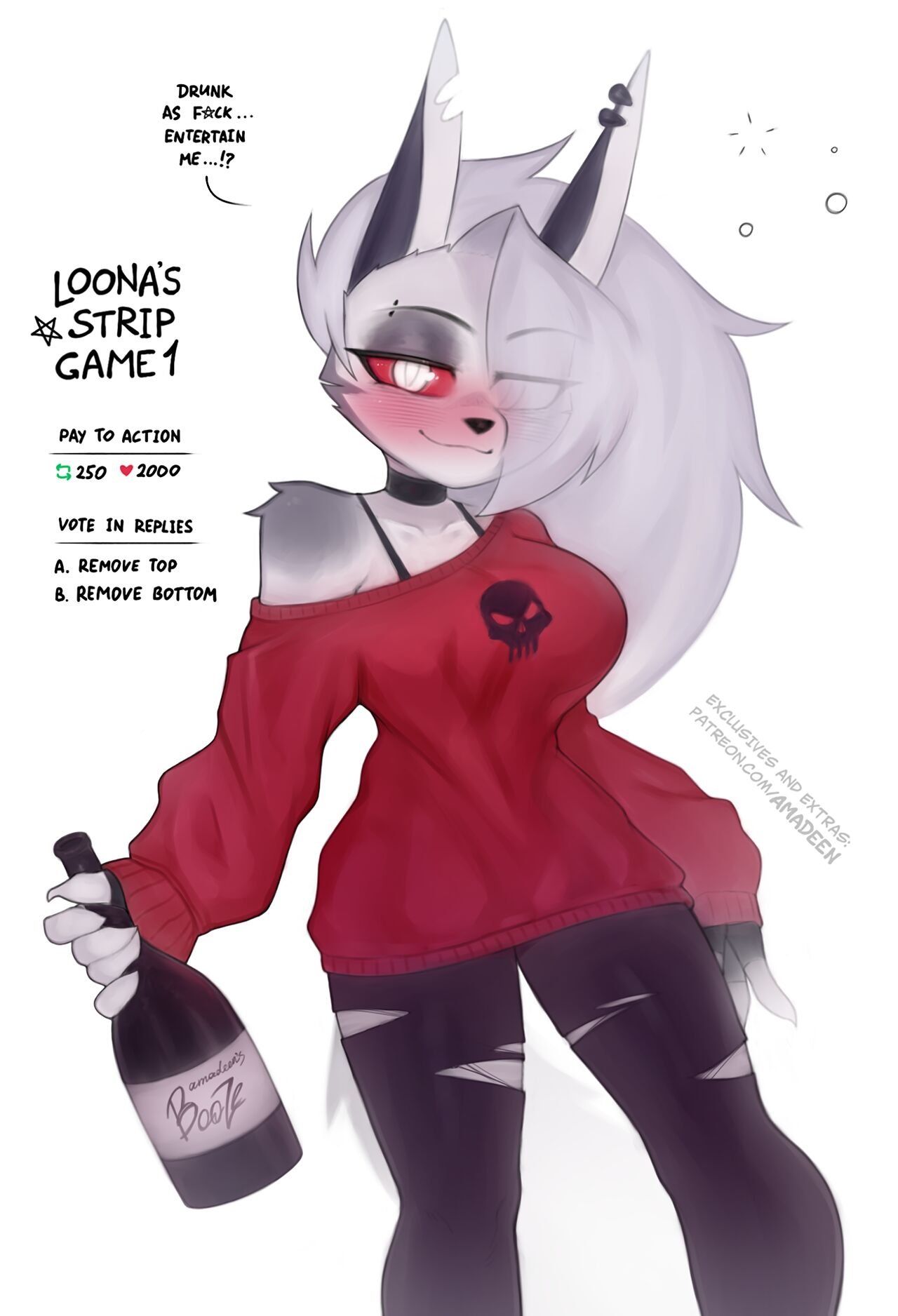 Loona’s Stripgame 2 – Amadeen - Furry Porn Comics | LustyComix Loonas Stripgame 2 Amadeen 02