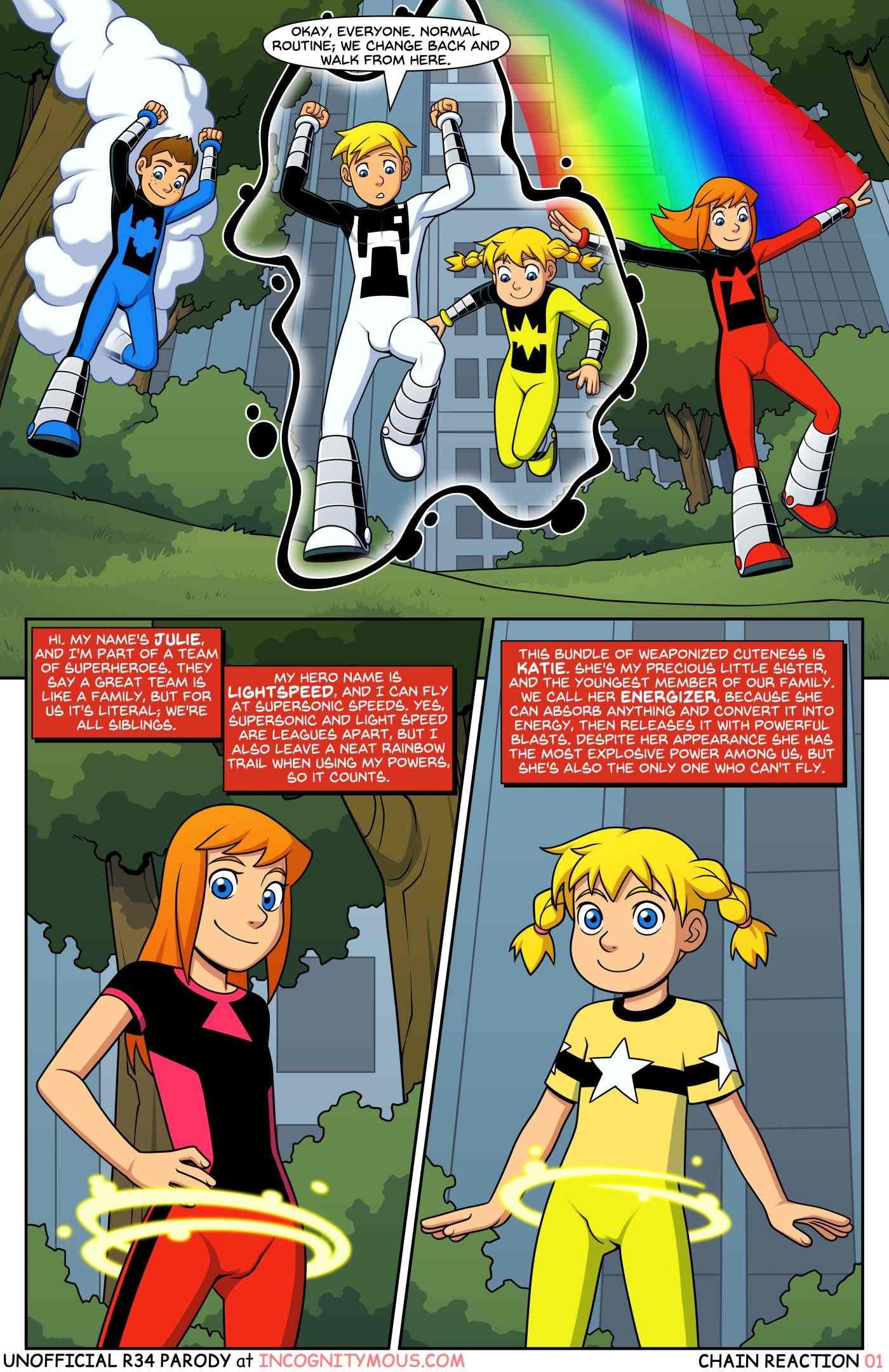 Power Pack – Chain Reaction – Incognitymous - Porn Comics | LustyComix Power Pack – Chain Reaction – Incognitymous 2