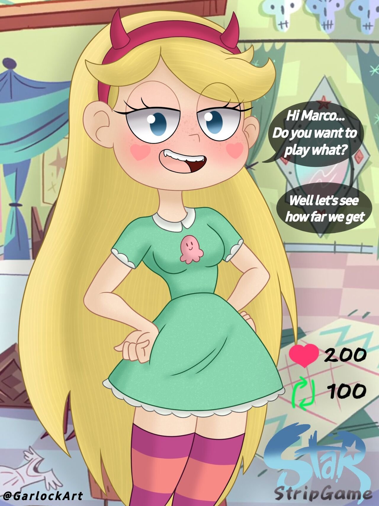 Star Butterfly Stripgame Garlockart 1