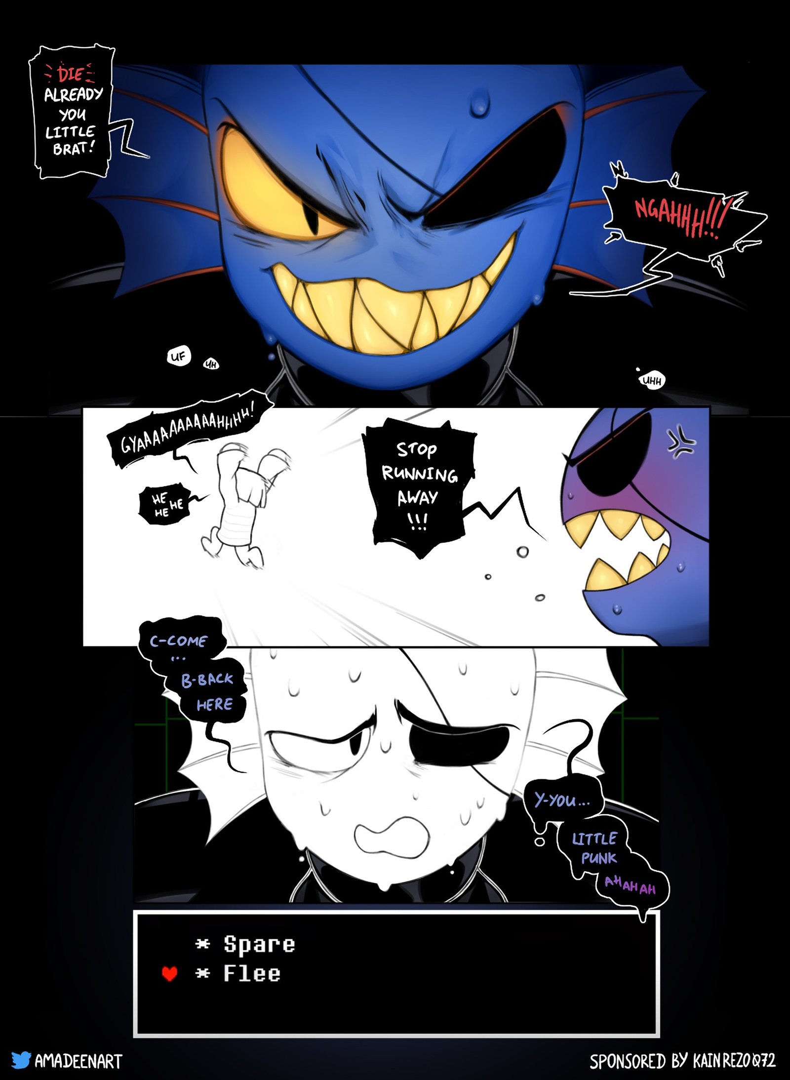 Undyne – Amadeen - Porn Comics | LustyComix Undyne Amadeen 01